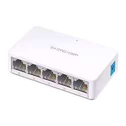 Switch de Mesa Mercusys MS105 de 5 Portas 10/100Mbps - Preto
