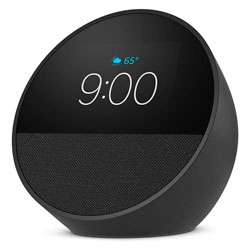 Amazon Echo Spot 2024 Smart Alarm Clock Alexa - Preto