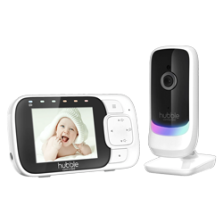 Babá Eletrônica Hubble Connected Nursery View Glow Tela 2.8" 2.4GHZ 2V - Branco