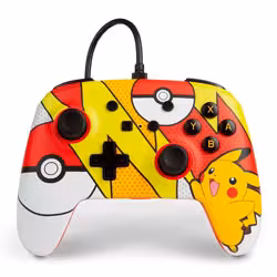 Controle PowerA Enhanced Wired Pokémon Pikachu Pop Art para Nintendo Switch - PWA-A-02506