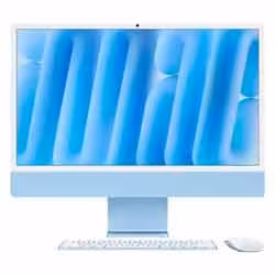 iMac Apple 2024 MWUF3LL/A M4 16GB 256GB SSD Tela 24" 4.5K - Azul