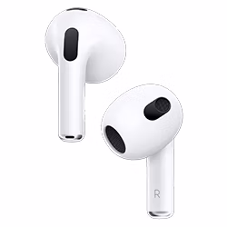 Fone de Ouvido Apple Airpods 3 MME73AM/A Wireless - Branco (Caixa Danificada) (Deslacrado)