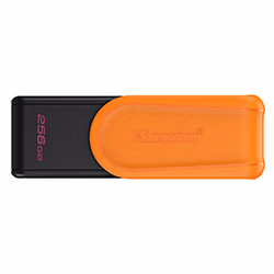 Pendrive Kingston Datatraveler Exodia S 256GB USB 3.2 - Laranja DTXS/256GB