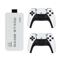 Console Game Stick Pro PS5 4K UHD +1000 Jogos 2 Controles Sem Fio - Branco (Sem Garantia)
