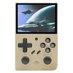 Console Portátil Game Boy D-R35Plus 64GB 8GB RAM SD Tela 3.5" - Dourado